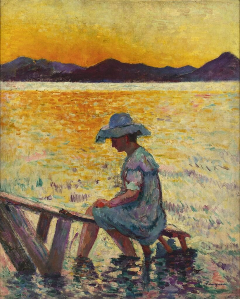 Henri Manguin (1874-1949): 1904/10, CR116, Sbr, Saint-Tropez, le coucher de soleil, 81x65, private (iR335;iR10;M209;R176,no27;R533,p130)