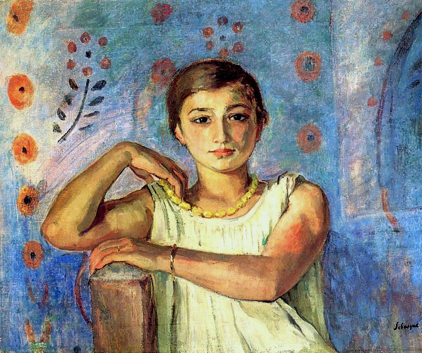 Henri Lebasque (1865-1937): CR576, 1912, CR576, Vézillon, Nono with a yellow necklace, 54x65, A1998/03/04 (iRx;R307,CR576)