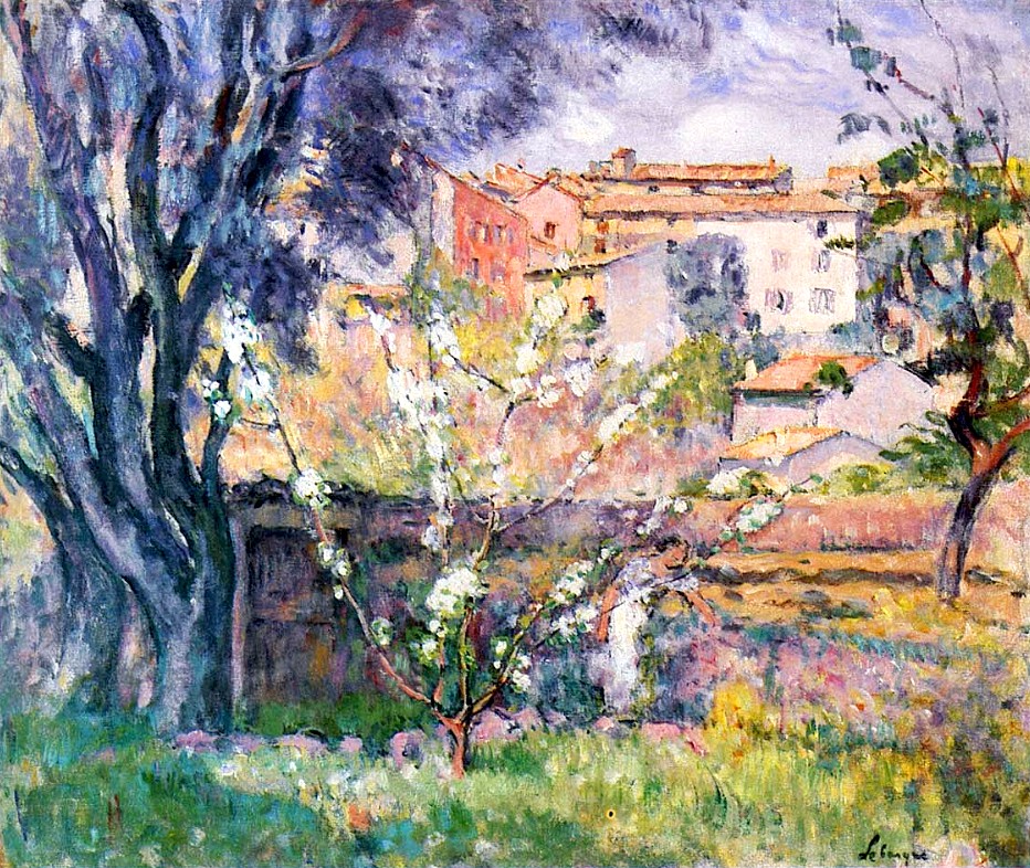 Henri Lebasque (1865-1937): 1931, CR1328, Sbr, The artists garden at Le Cannet, 51x58, A1992/11/12 (iRx;iR15;iR10;R307,CR1328) Info: probably at the rue des Danys.